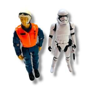 Star Wars Figurines Pilot Stormtrooper Set of 2 Poseable 4" Hasbro